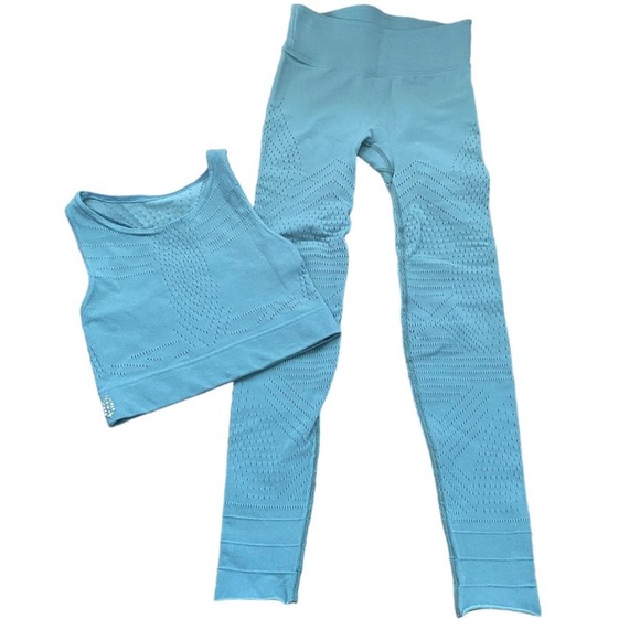 Free People Pants - Free People Two Piece Activewear Set Loungewear Athleisure Seamless S